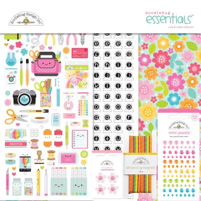 Doodlebug Cute & Crafty Designpapier - Essentials Kit